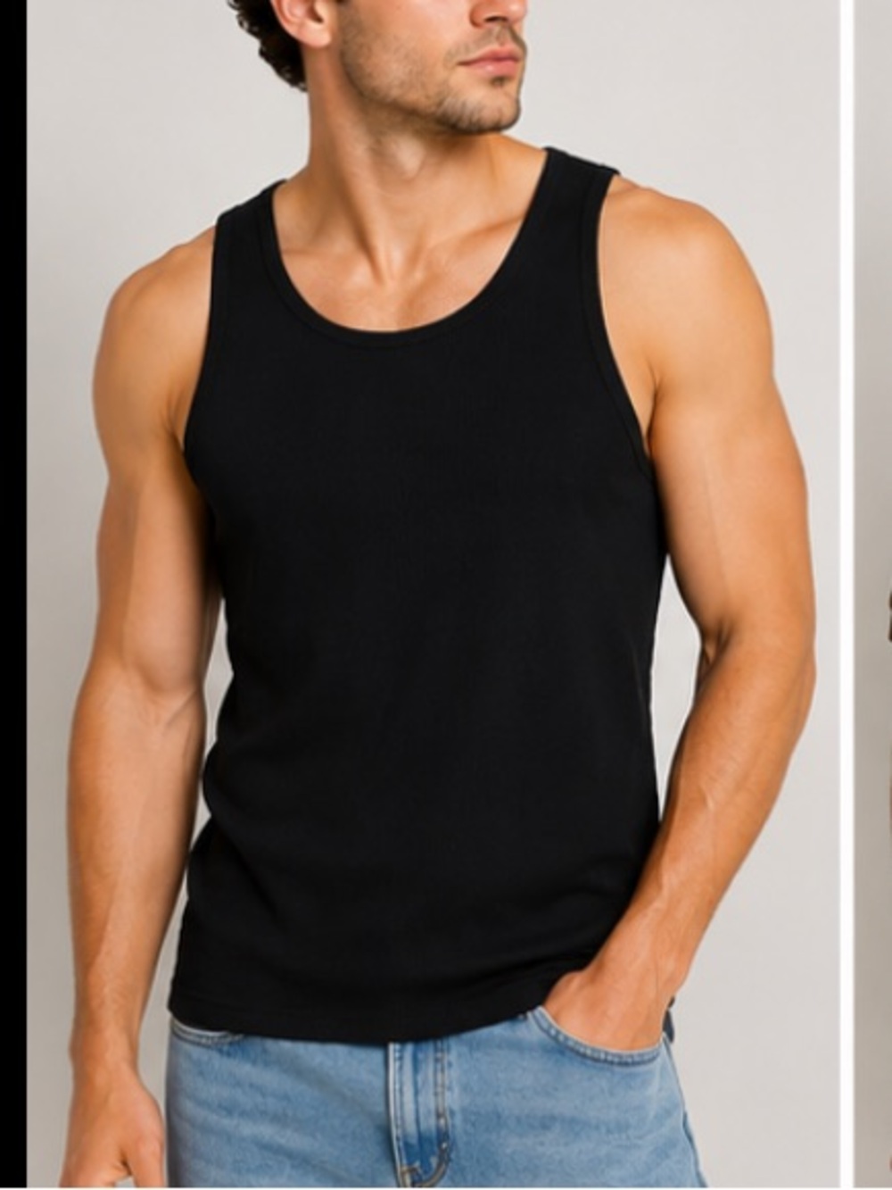 Athletic tank 2xlarge black